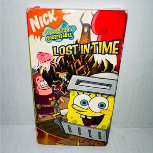Nickelodeon SpongeBob SquarePants Lost in Time VHS - Red, Yellow, Black
